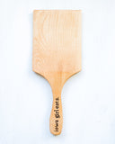 This cookie spatula includes a hand-burned personalization of your choice along with a personalized note attached to the spatula. Order it for yourself or that special someone and we'll box it up in a special gift box to make it easy for you.